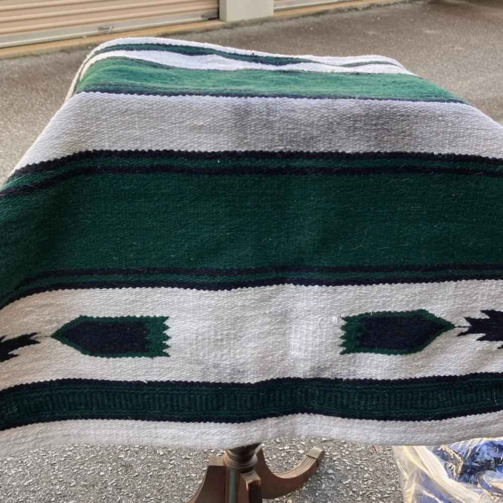 Vintage Southwestern, Native American, Woven Saddle Blanket, Small Area Rug